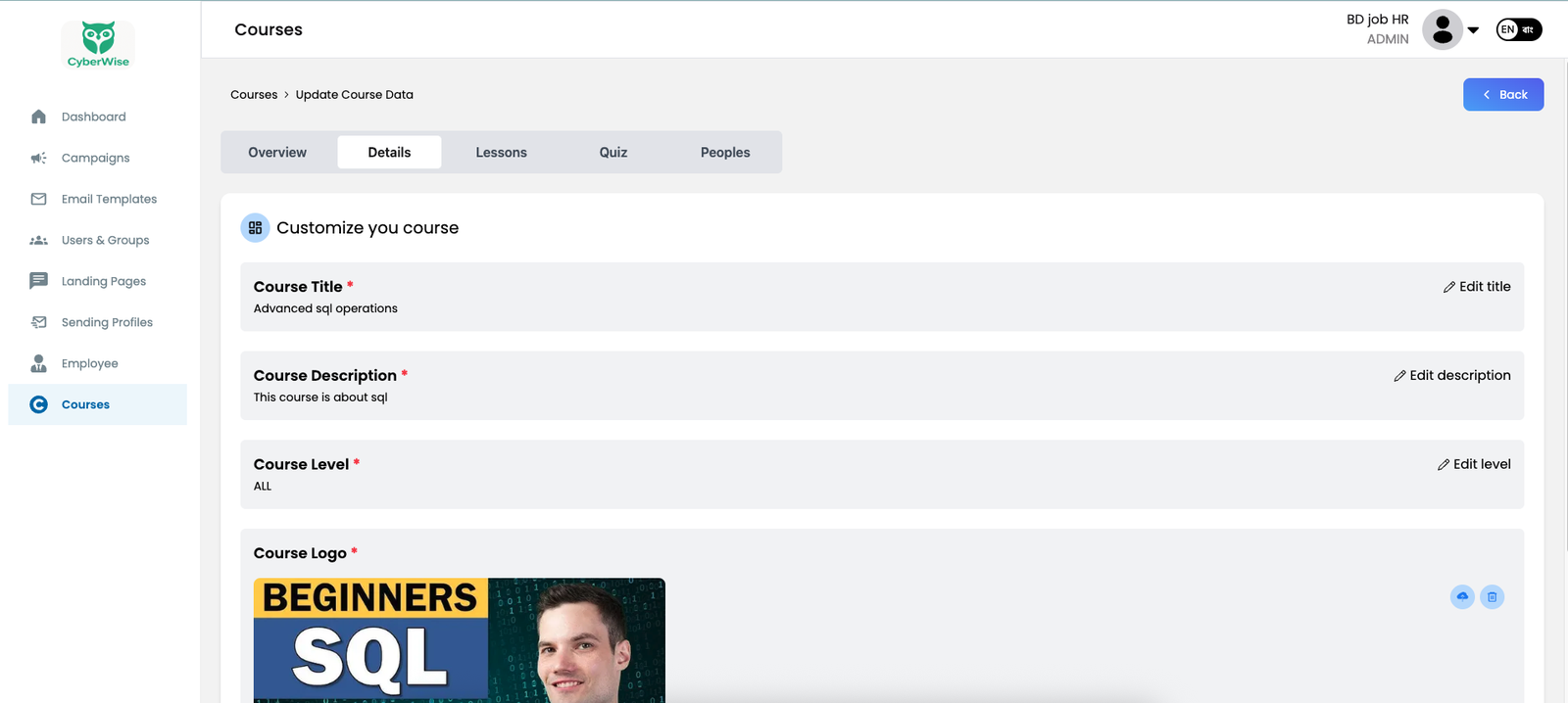 CyberWise screenshot